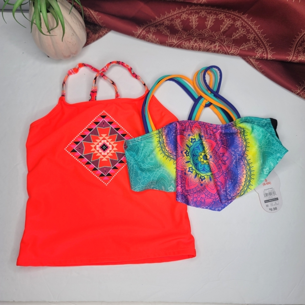 Wonder Nation Swim Top Bundle Size 6/6X